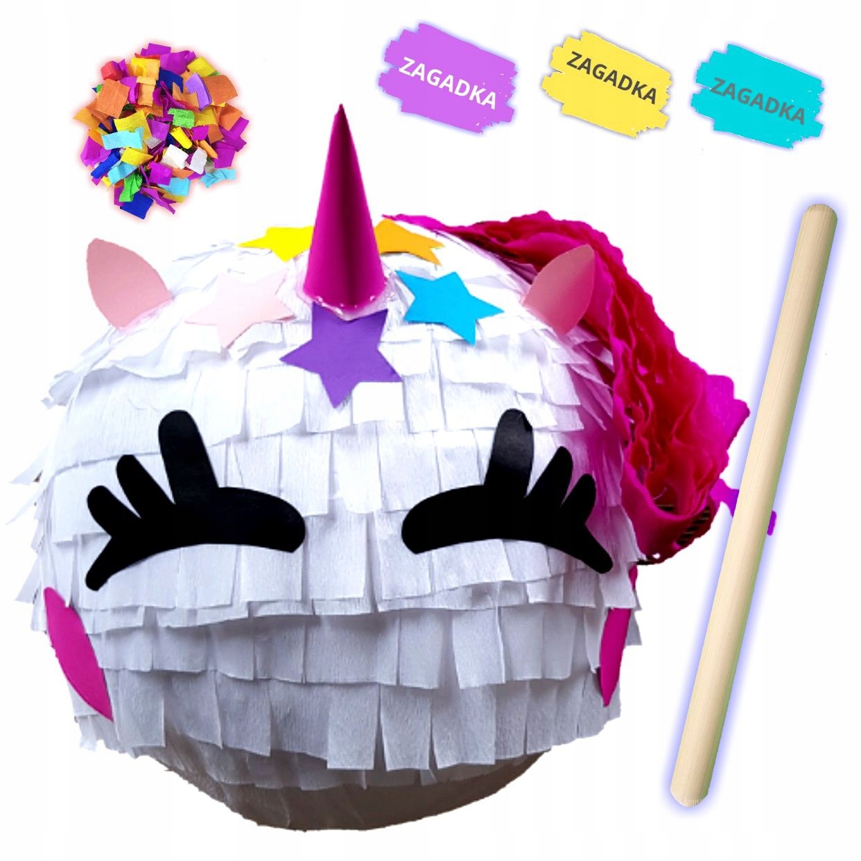 PINIATA JEDNOROŻEC DUŻA NA URODZINY PINATA UNICORN