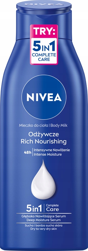 NIVEA Výživné telové mlieko 400ml BODY