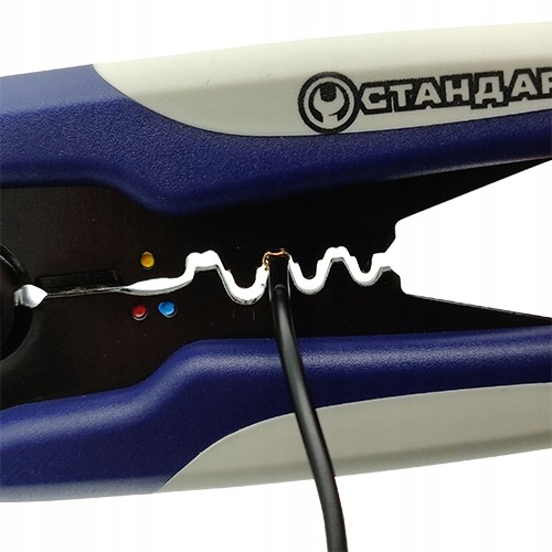 ŚCIĄGACZ IZOLACJI DO KABLI I PRZEWODÓW ZACISKARKA STANDART MWS0101 Kolor niebieski