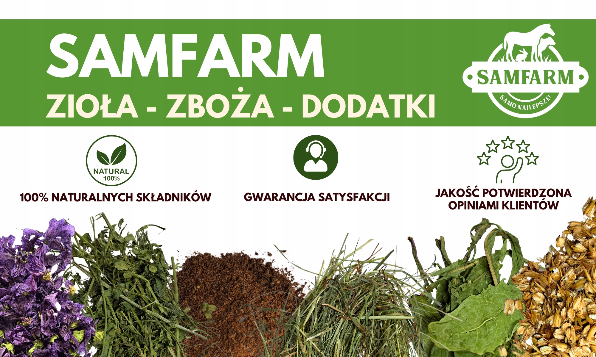 Same zboża - owies gnieciony dla koni - pasza 20kg Nazwa Owies gnieciony dla koni