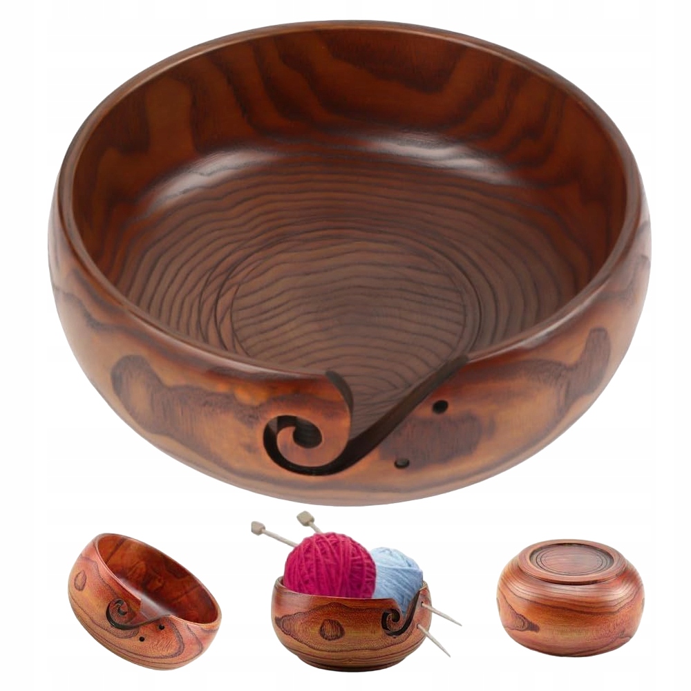 Dřevěná Miska Na Háčkovací Přízi 168-173mm