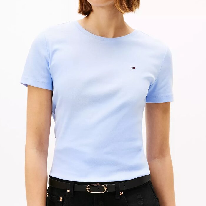 Tričko Tommy Hilfiger bavlněné, modré, klasické, XL (nové)