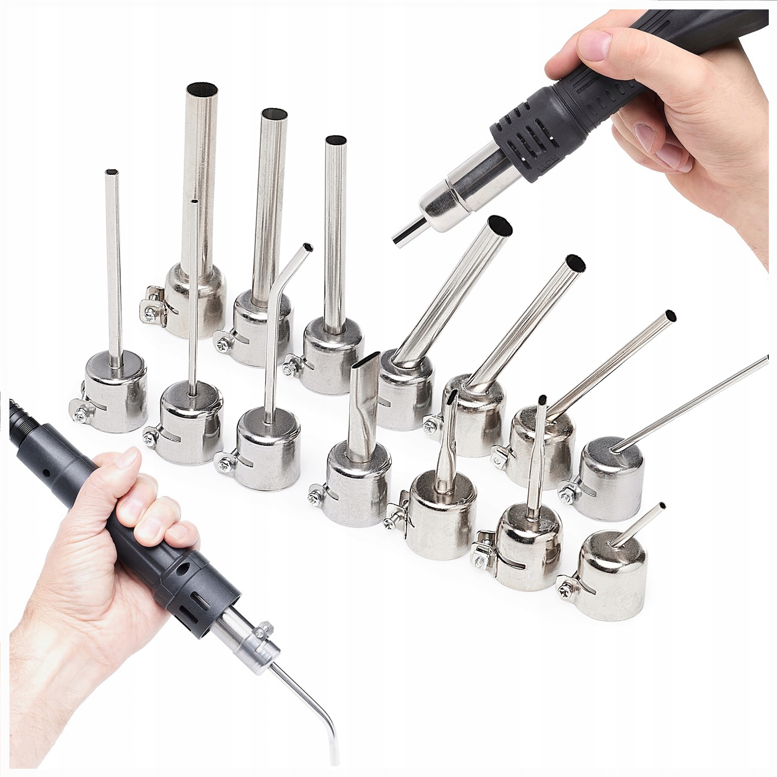 Set 14 Trysek Hot Air horký vzduch pro pájecí stanici, diagonální, rovné