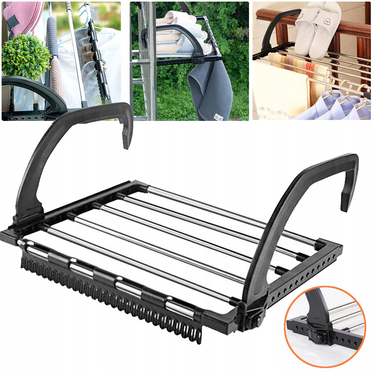 Levně Sušák Na Prádlo Univerzální Nerezová Roztažitelná 32*40 cm