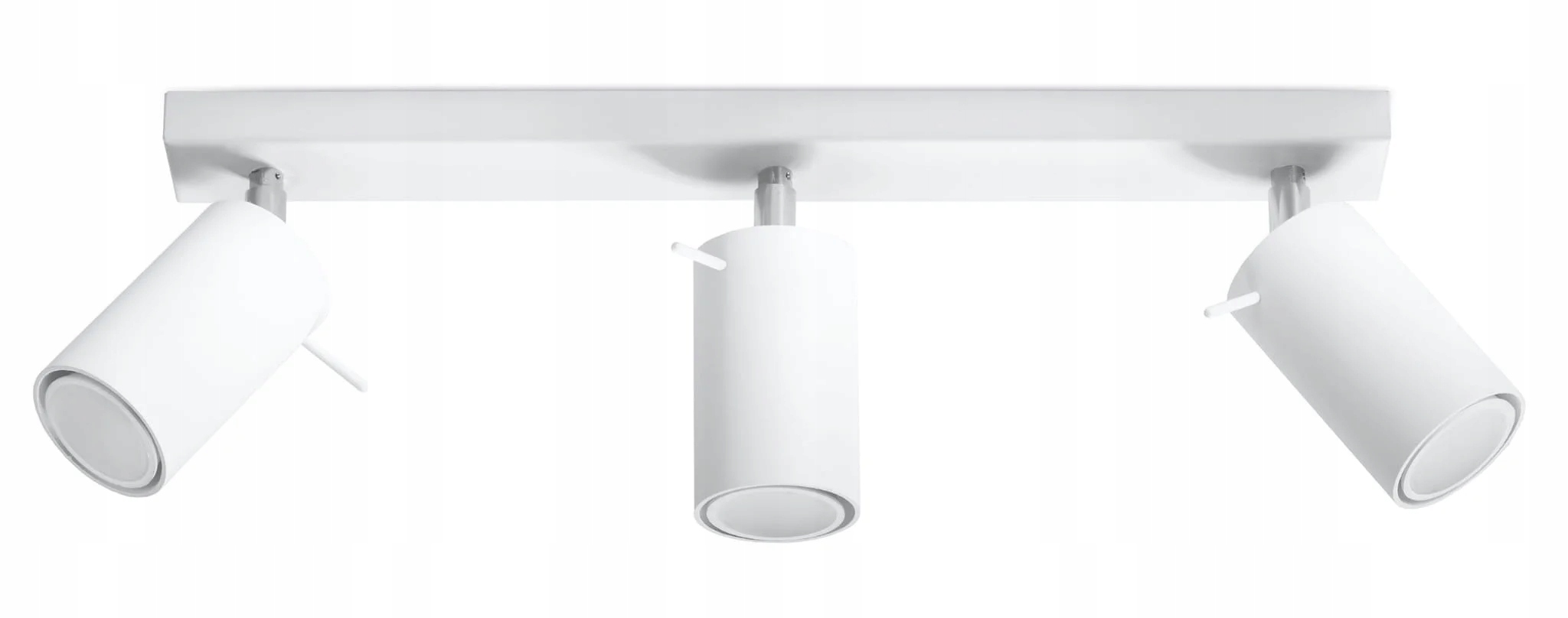 Stropná lampa Sollux Ring 3-bodová GU10 biela/chróm IP20 regulácia