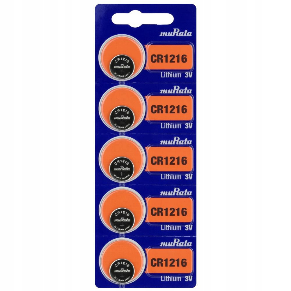 5 x bateria litowa Murata CR1216