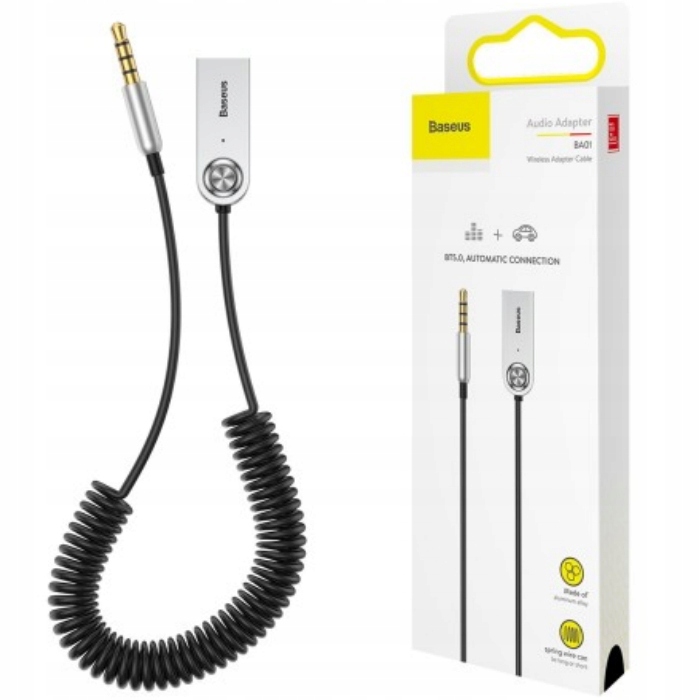 

Baseus odbiornik dźwięku Bluetooth adapter Aux Usb