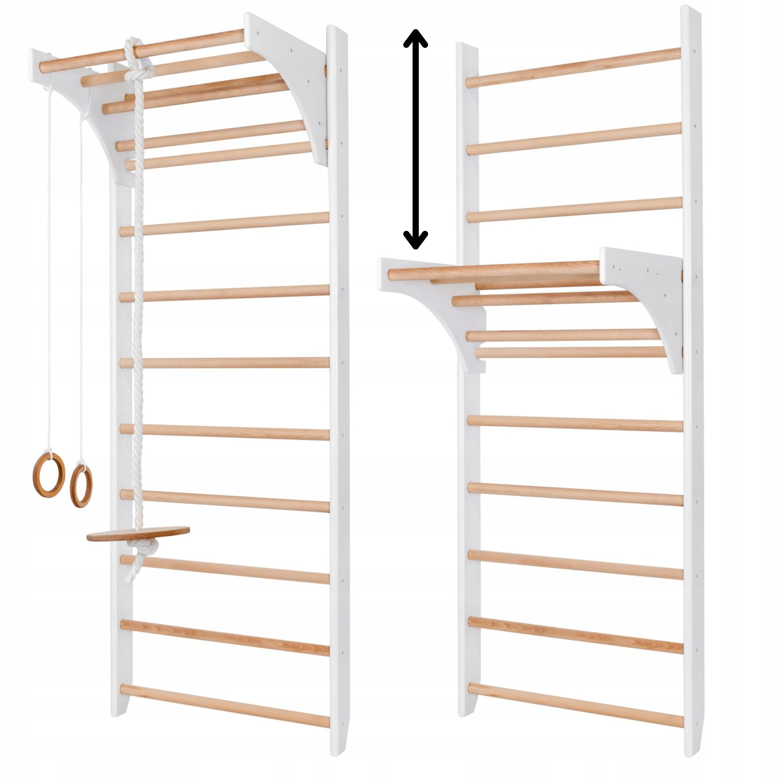 Gymnastický žebřík dřevěný pro domácí cvičení rehabilitace Buk