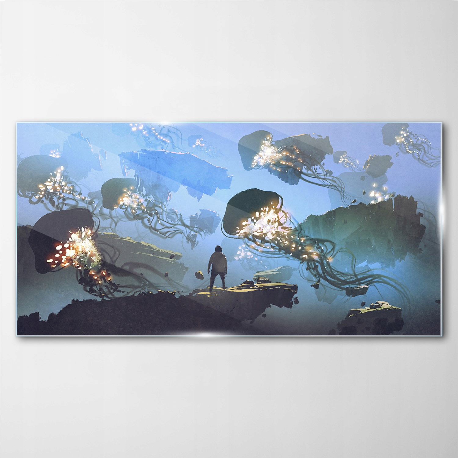 

Szklany obraz na ścianę Malarstwo meduza 140x70
