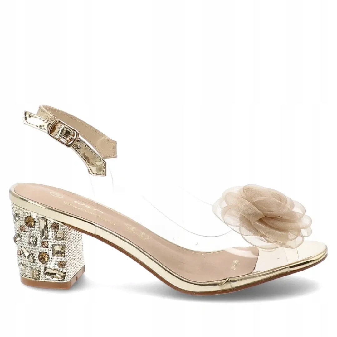 Dámské sandály S.Barski MR61-9011 zlaté 38, Zlatá