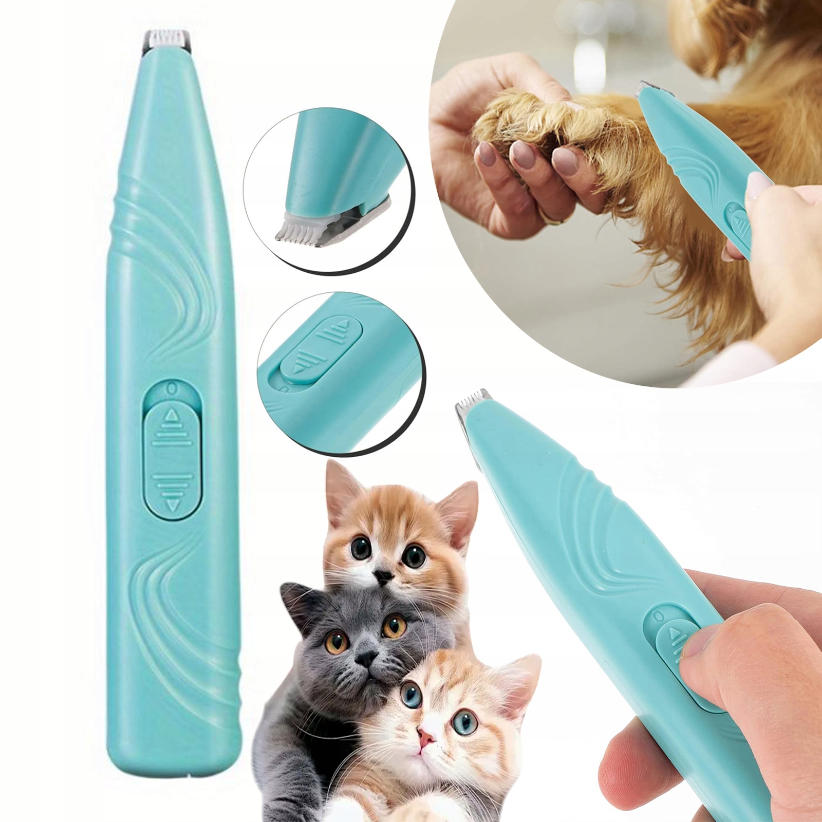 Levně Stříhací Strojek Na Psy A Psy, Kočky, Zvířata, Zastřihovač Tichých Vlasů Na Nohou