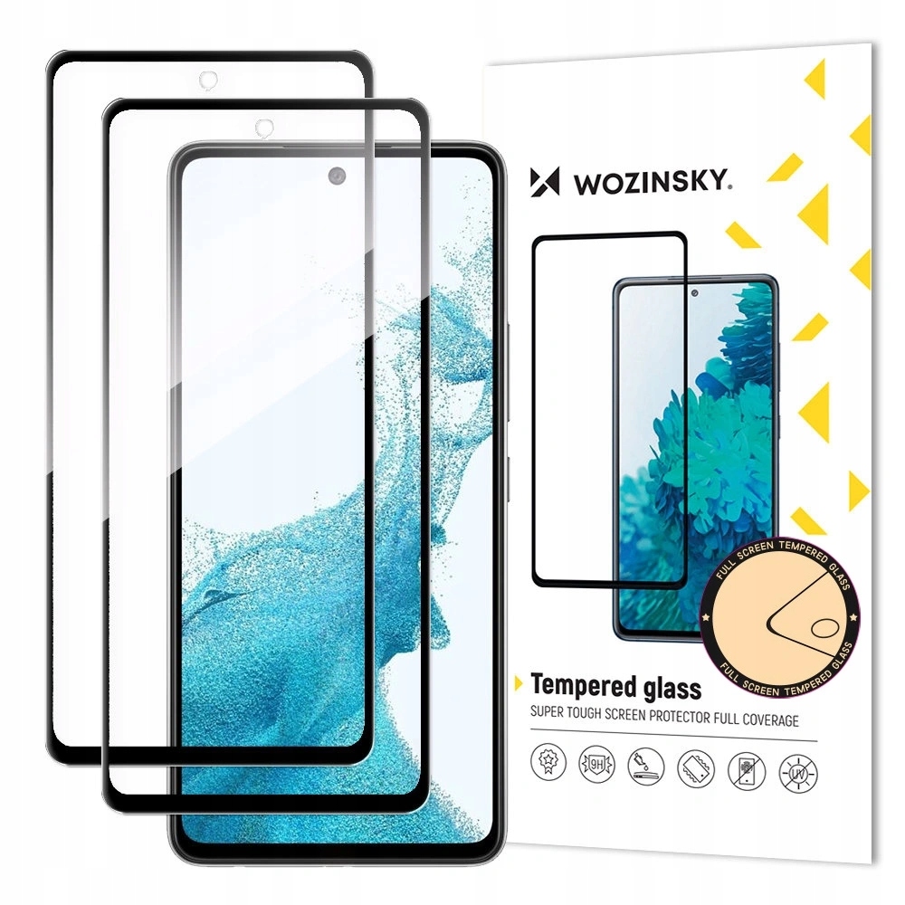 Szkło hartowane Wozinsky Full Glue na Samsung Galaxy A37 zestaw 2 szt.