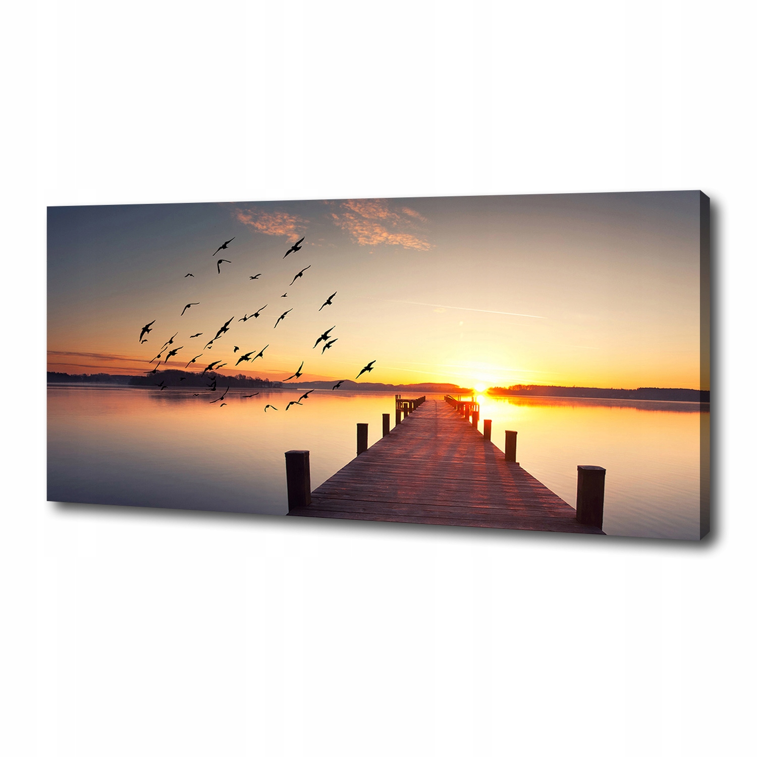 

Foto obraz na płótnie Zachód słońca 125x50 cm