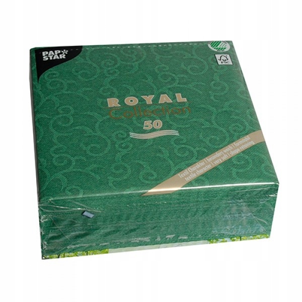 

Ozdobne serwetki zielone Casali 1/4 40x40cm 50szt
