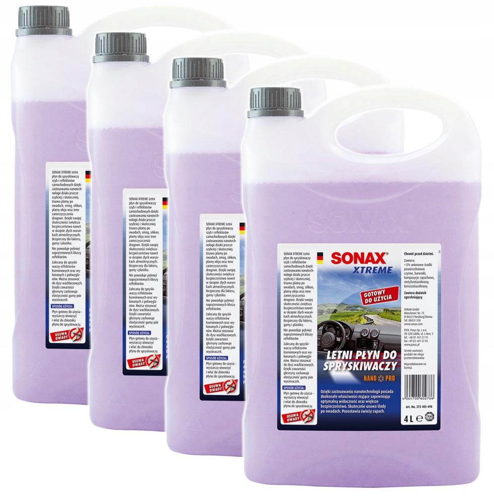 

Sonax Xtreme Letni Płyn Spryskiwaczy 16L Nanopro 4