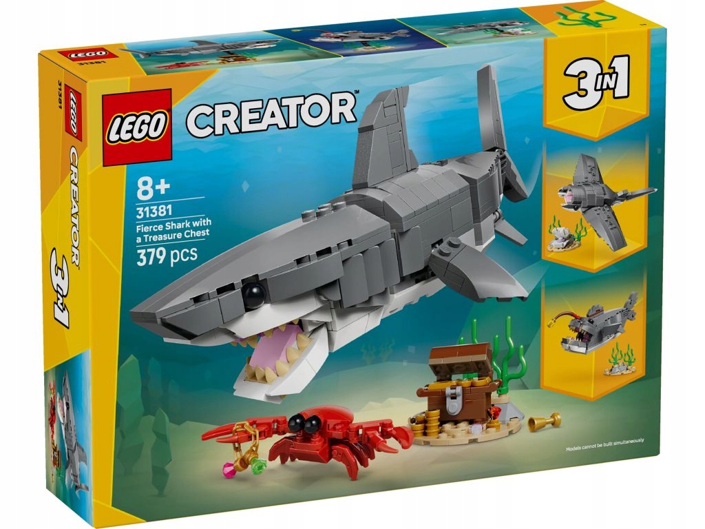 Lego 31381 Creator Hrozivý žralok a skříň