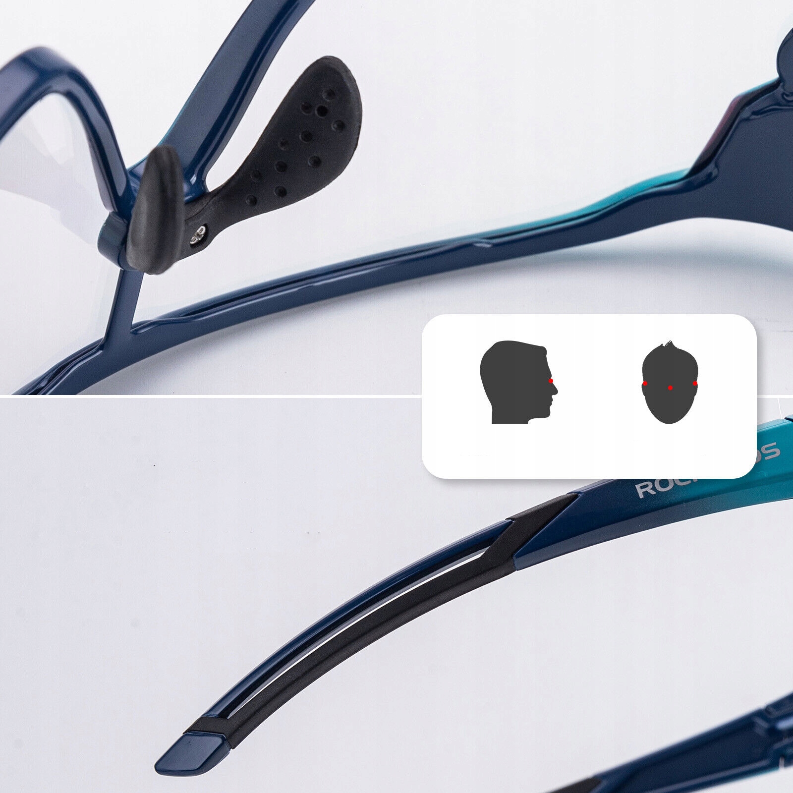 ROCKBROS Okulary rowerowe dziecięce 8-14lat polaryzacyjne UV400 SP314/1 CA Rodzaj przeciwsłoneczne