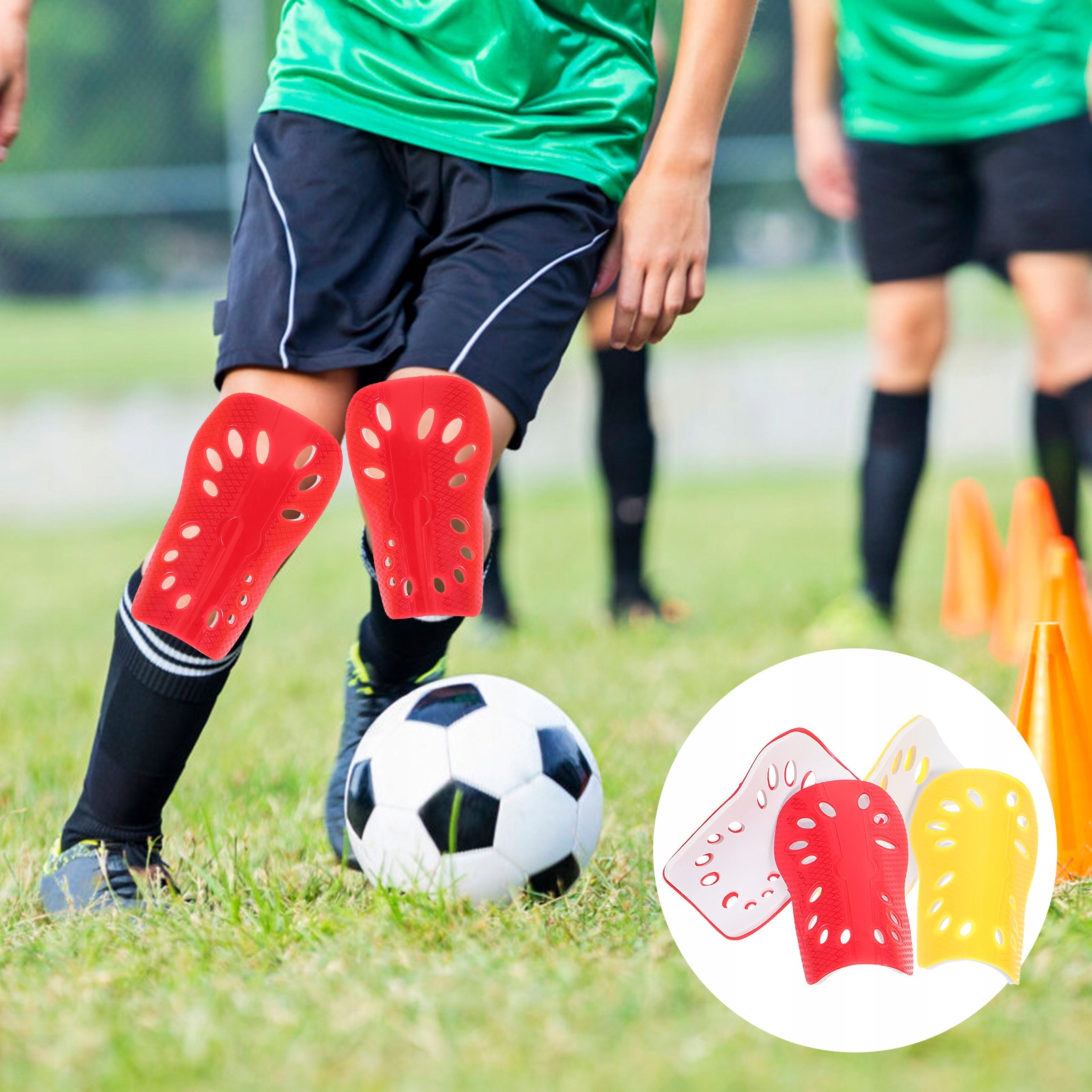 2 PARY OCHRONNIKÓW DO PIŁKI NOŻNEJ Model 51274914
