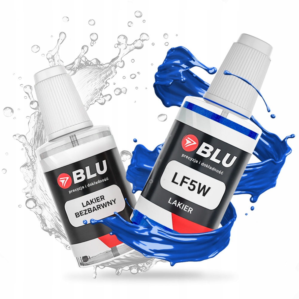 Lakier zaprawka samochodowa LF5W Klar niebieski raceblau do Skoda 20ml Blu