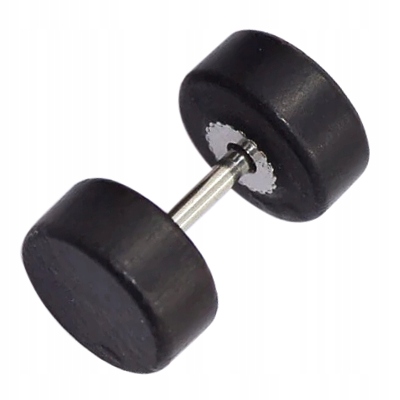 

Drewniany kolczyk Fake Plug czarny 10 mm