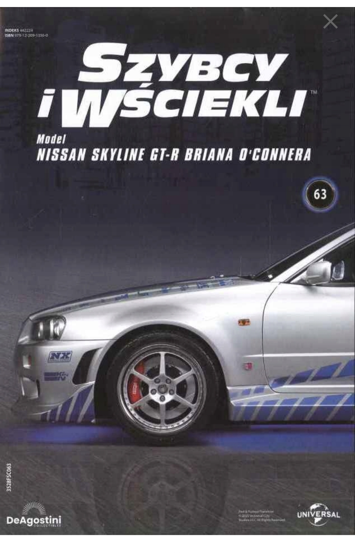 Kol. Szybcy i wściekli Nissan Skyline nr 63
