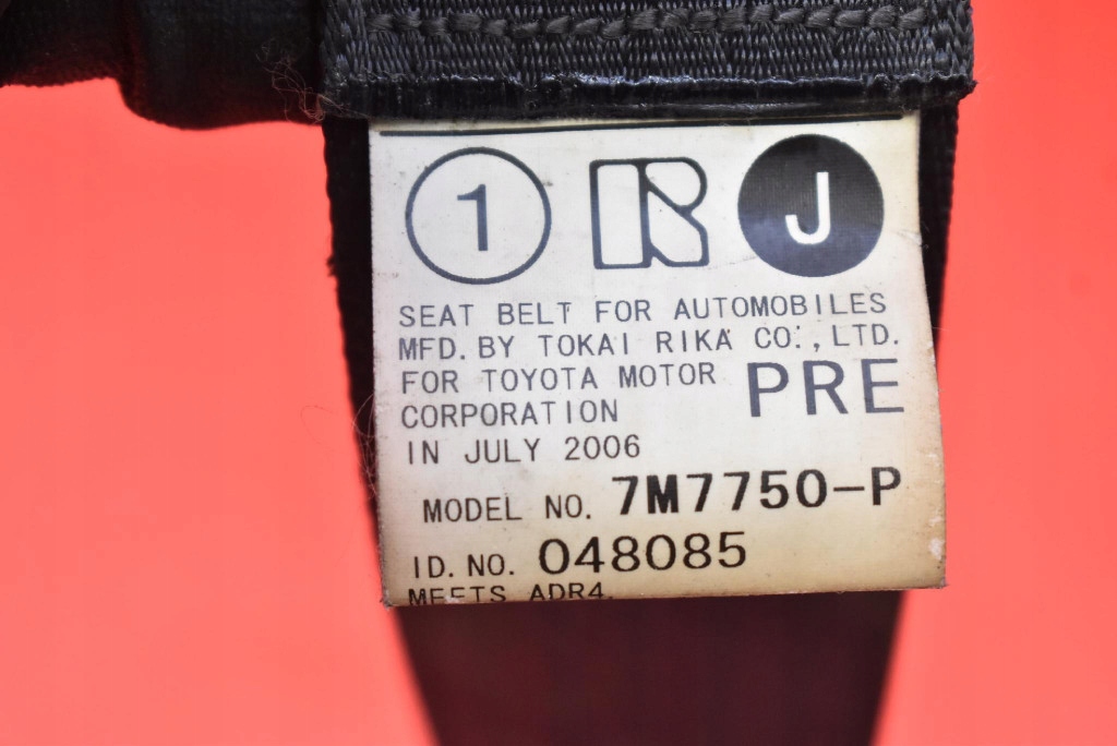 Gurten Sicherheits rechts vorne Spanner 7M7750-P LEXUS IS220 XE20 05-10