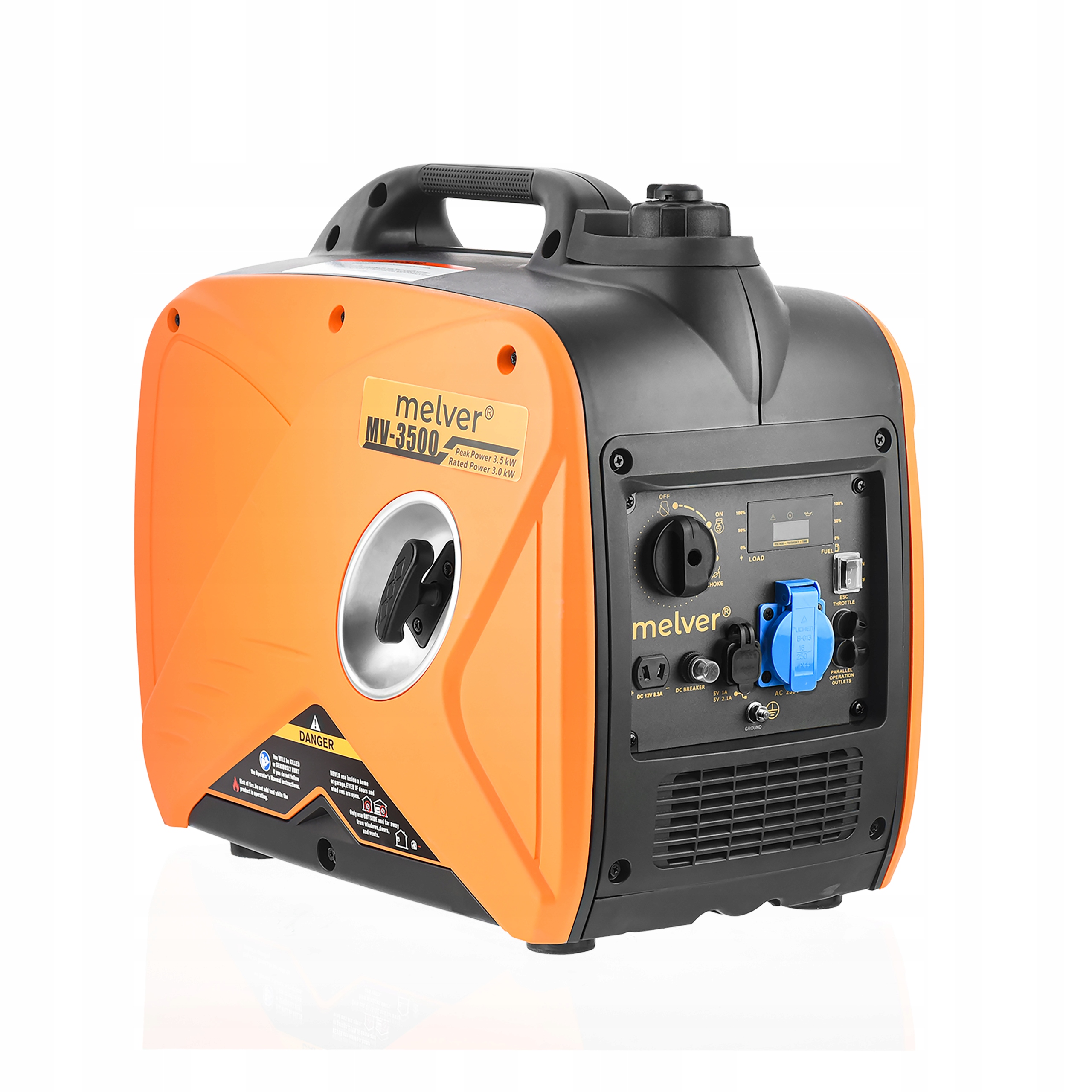 Přenosný invertorový generátor 3,5 kW Melver Taška