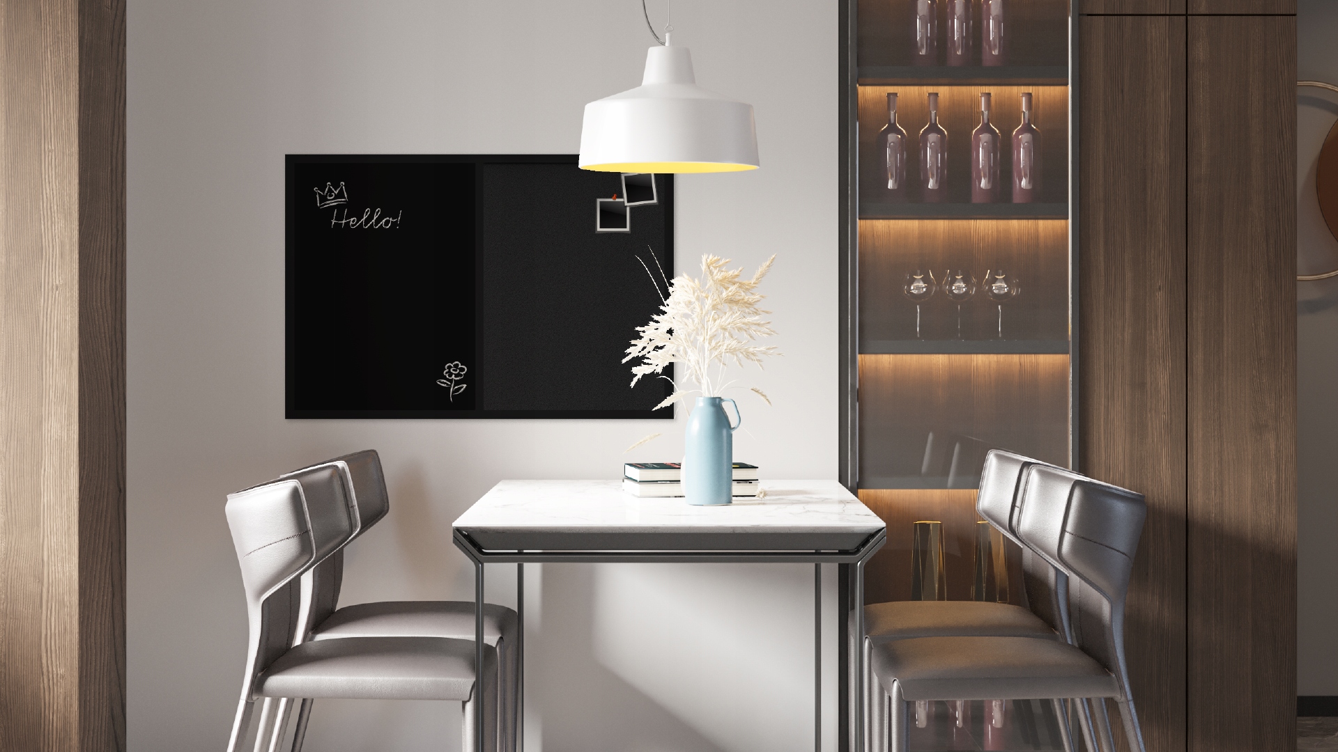 Tablica COMBI czarna korkowa magnetyczna 90x60 cm Marka AllBoards