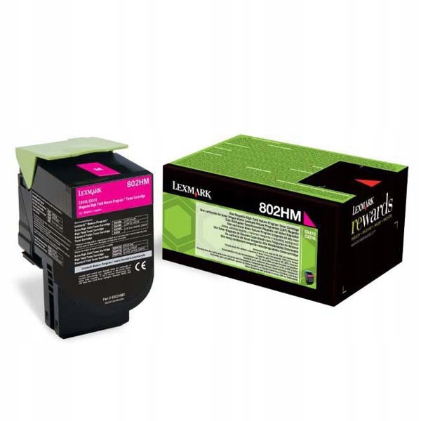 Toner Lexmark 80C2HM0 červený (magenta)