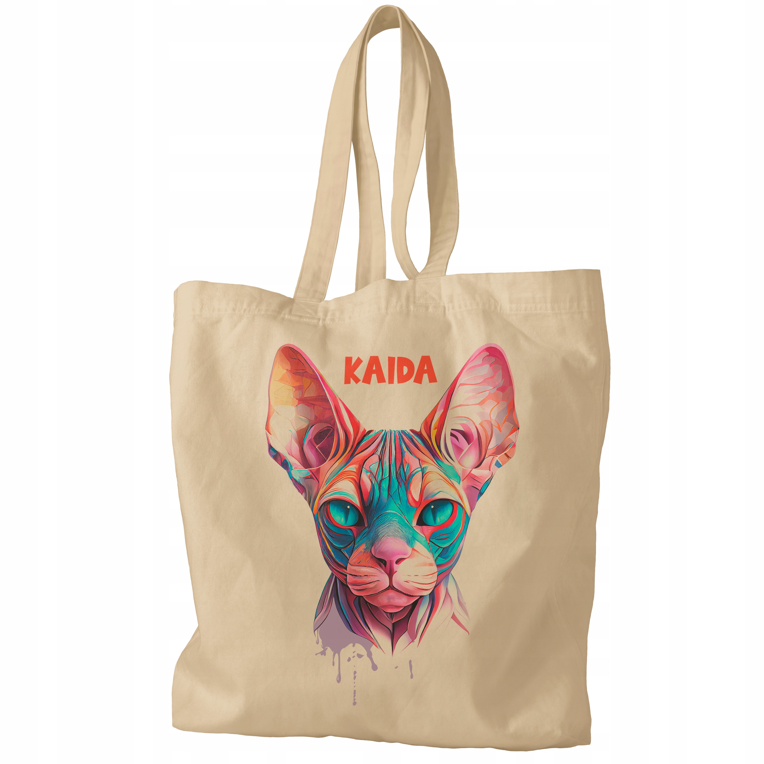 TORBA KOT BEZWLOSY IMIE PREZENT PERSONALIZACJA Kolor inny