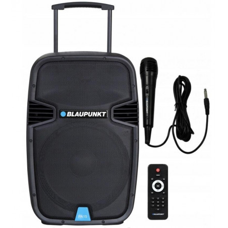 Blaupunkt PA15 Přenosný karaoke Bluetooth reproduktor s rukojetí mikrofon