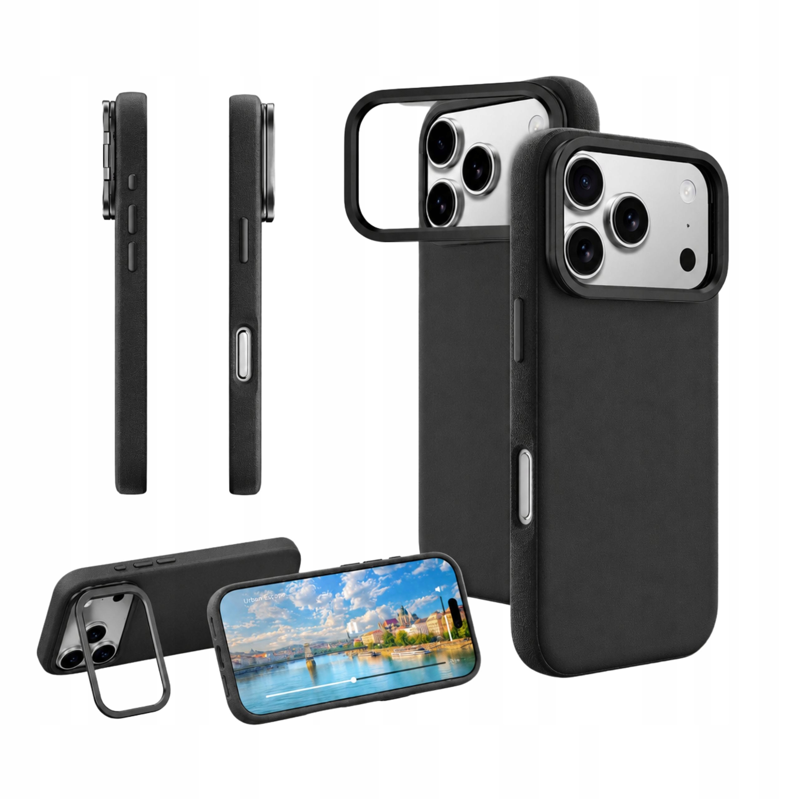 Etui na iPhone 17 Pro Max z MagSafe Amazingthing Glamour czarne