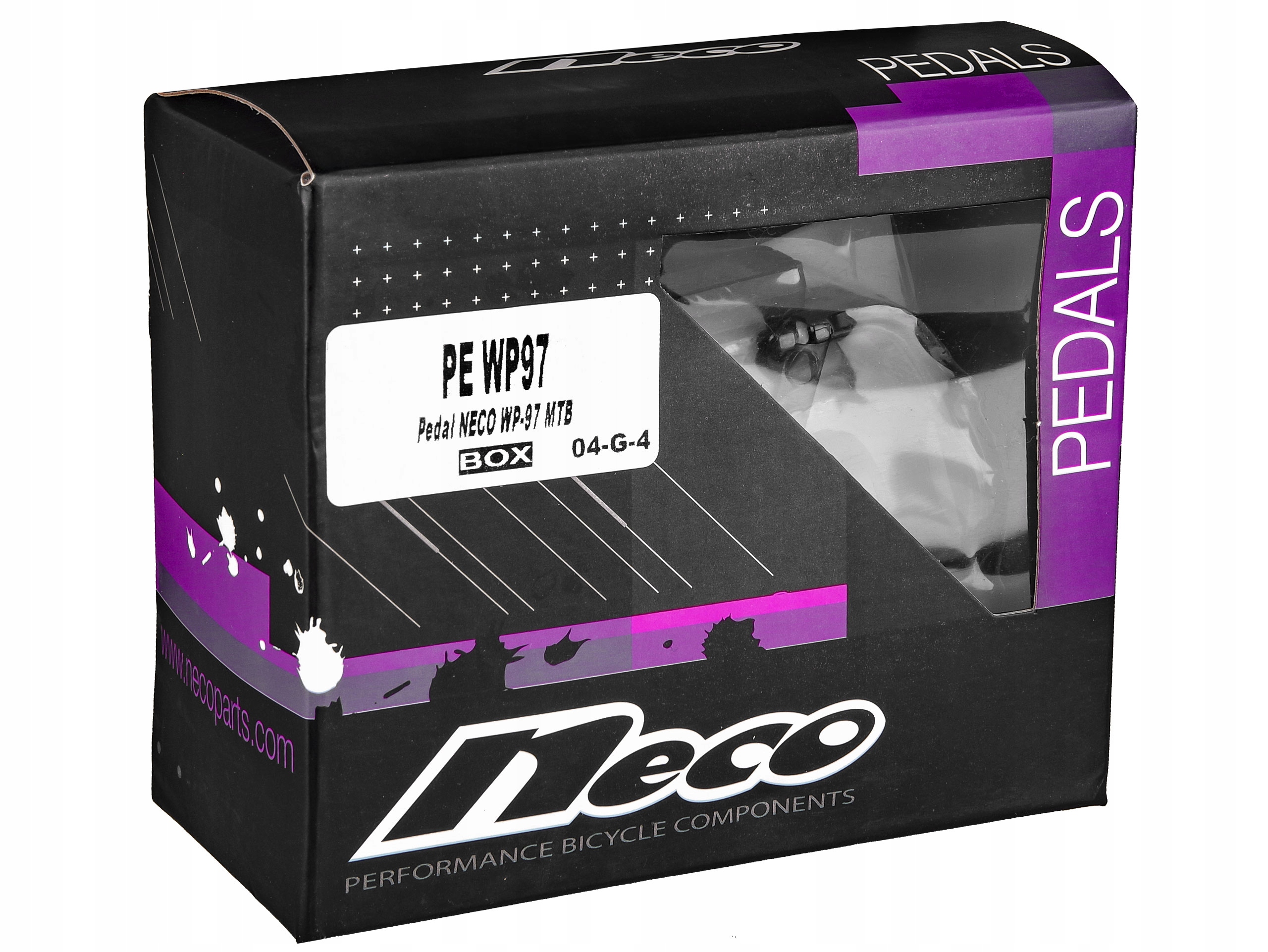 PEDAŁY ROWEROWE NECO WP-97 ALUMINIOWE CZARNE Z ODBLASKAMI Kod producenta WP-97