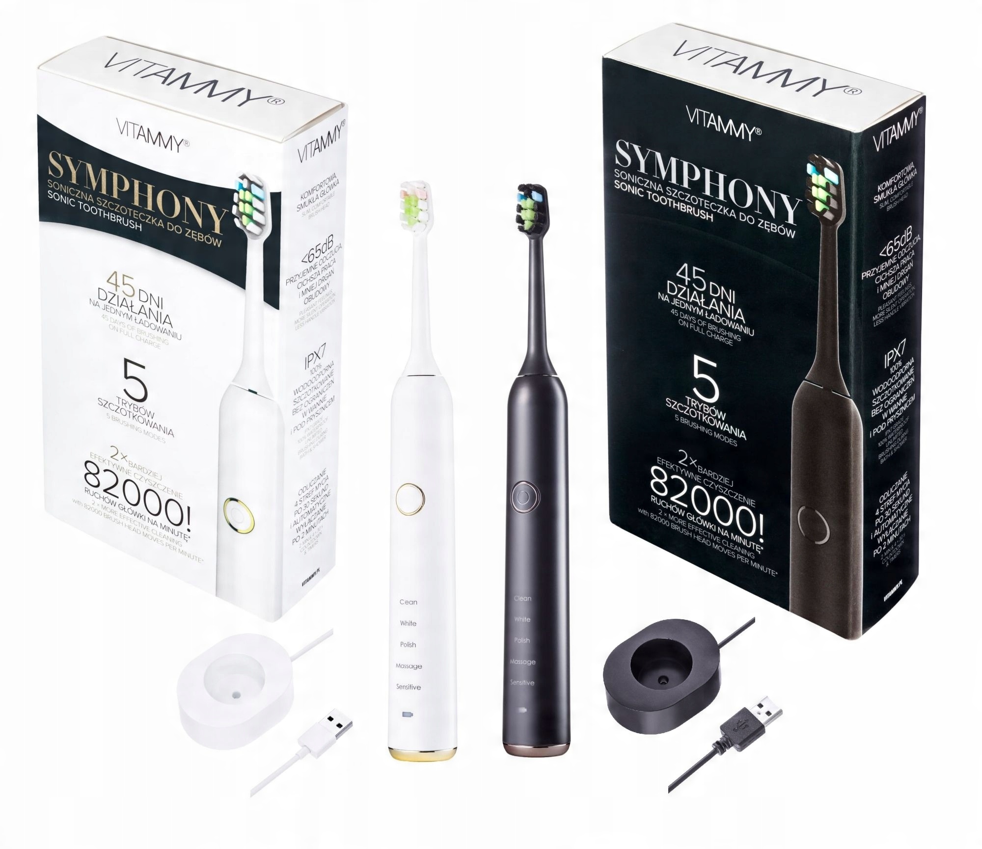

Szczoteczka soniczna Vitammy Symphony Zestaw Dla 2