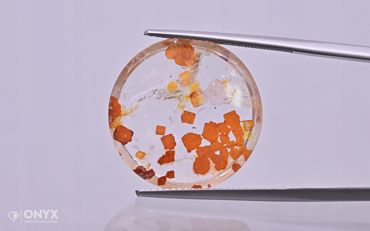 Křemen s řebříčkem dlaždice kulatá fi 20 mm