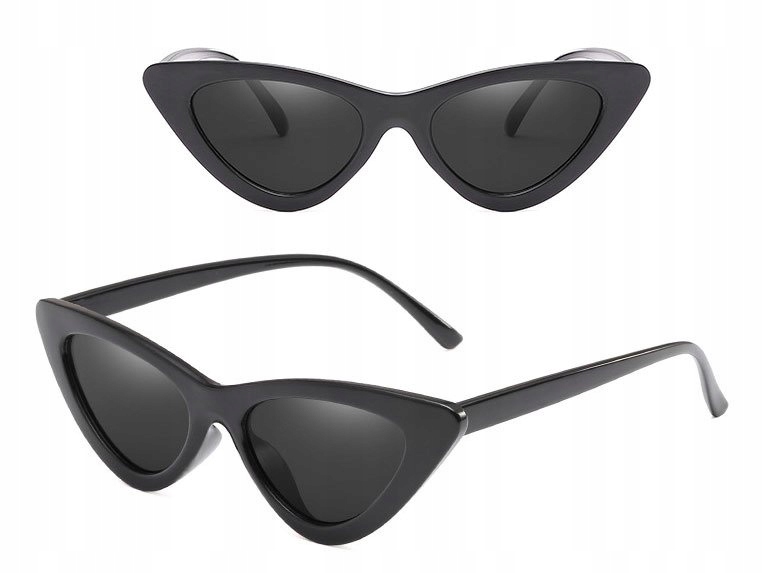 

Okulary Przeciwsłoneczne damskie Kocie Oko czarne