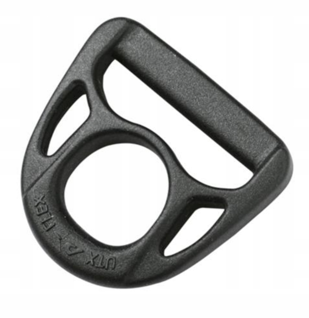 Plastové půlkruhy 25mm Duraflex Černé 50 Ks Dring