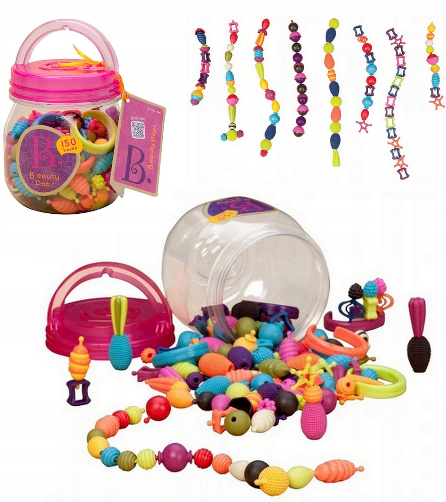 

B.Toys Zestaw do tworzenia biżuterii 150 elem.