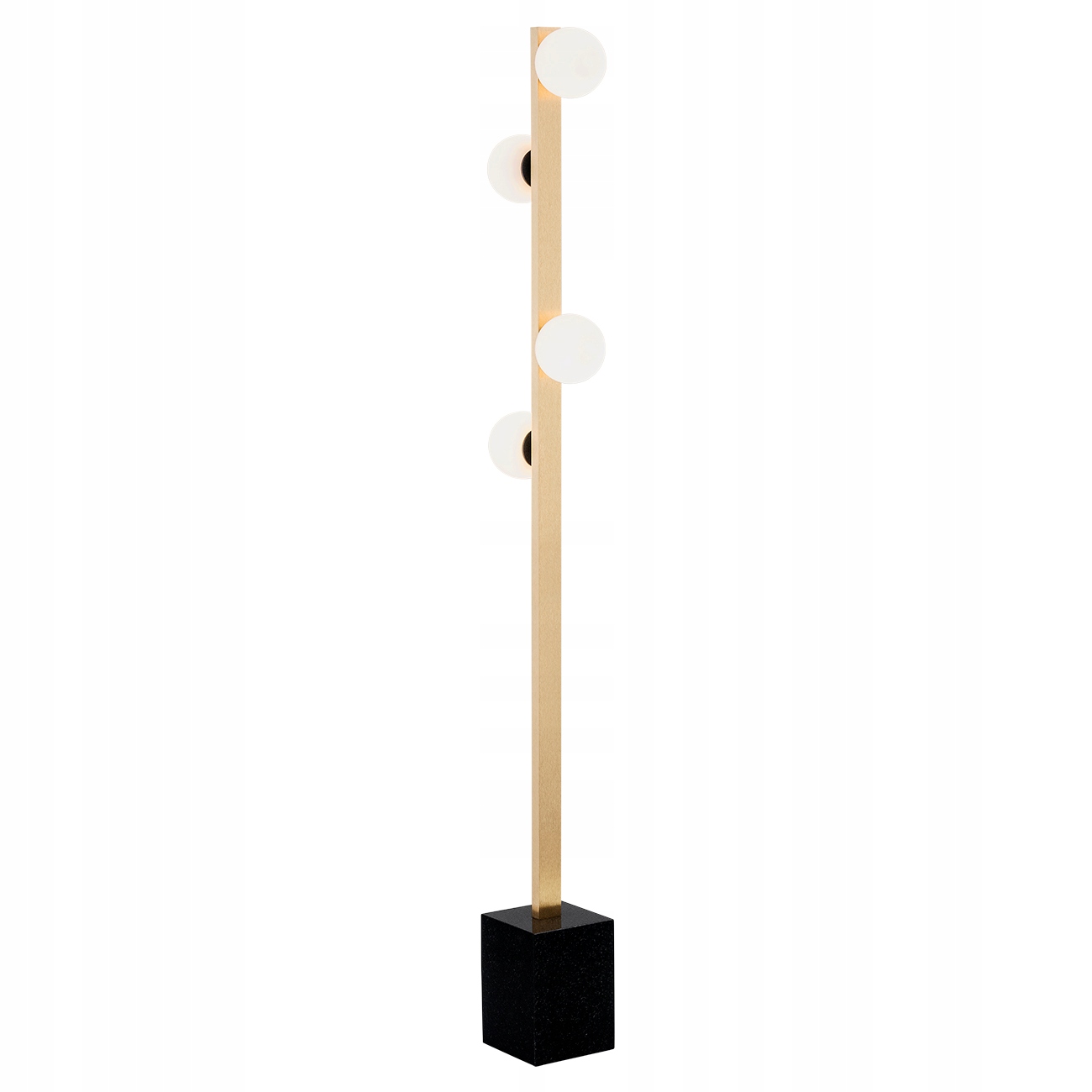 Lampa Podłogowa 4xG9 Opal Mosiądz Kamień Glamour Freemont Argon