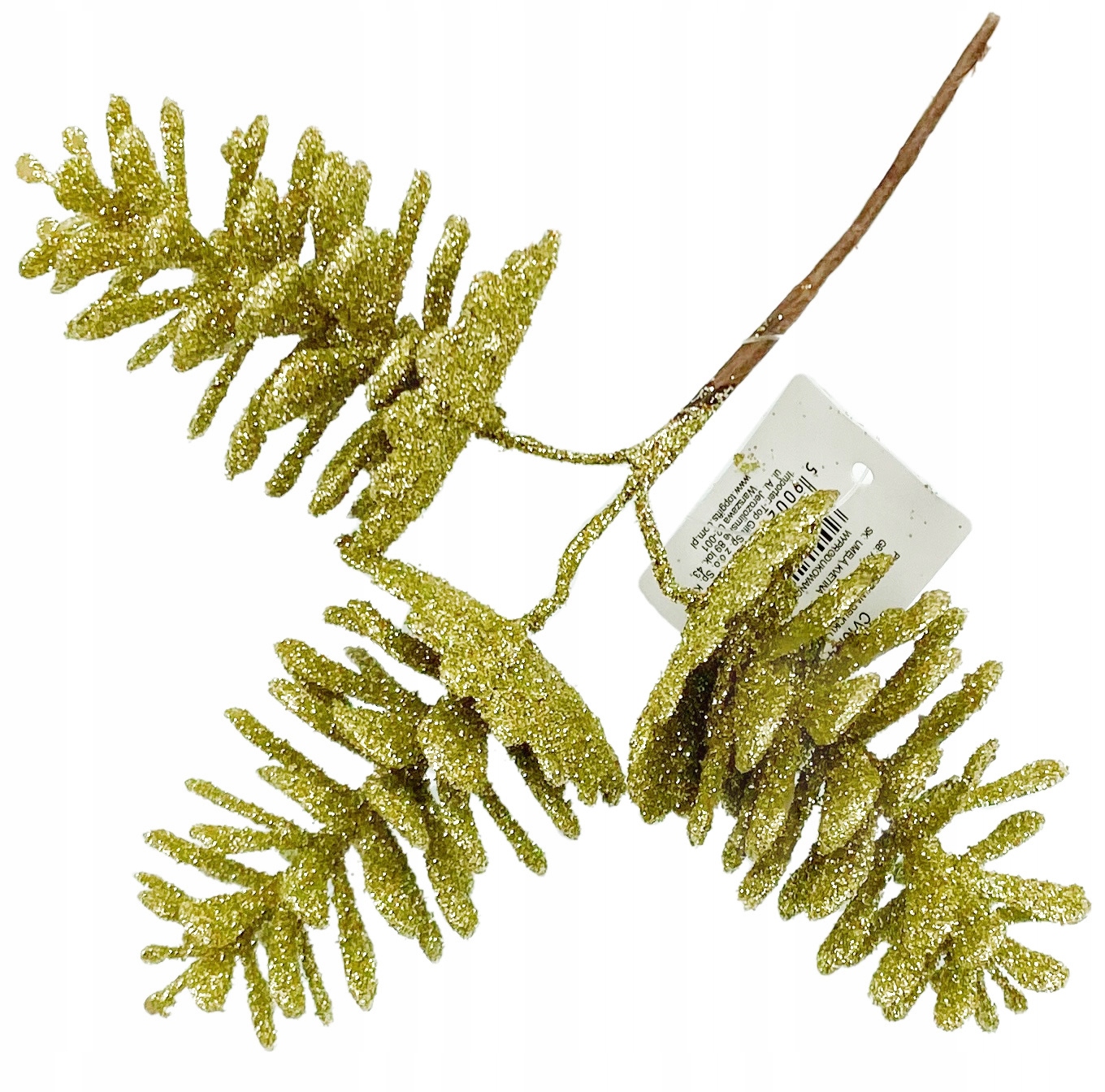 

Gałązka Świąteczna do stroika Szyszka Złota