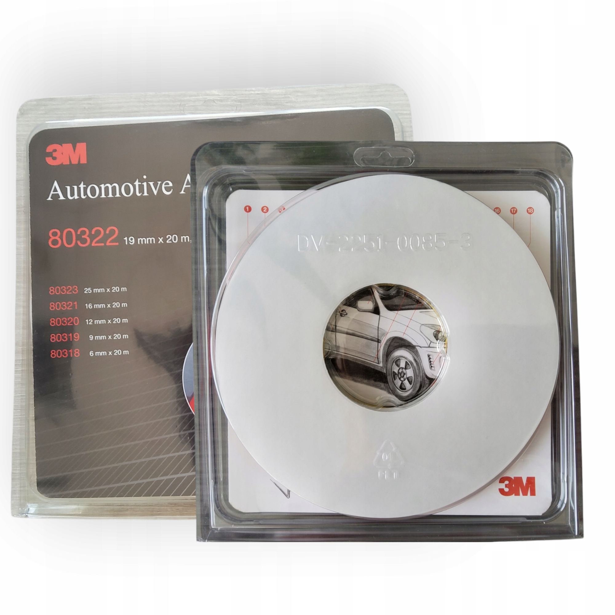 3M Obojstranná Páska 80322 Pre Emblémy A Montážne Lišty 19 mm 27564