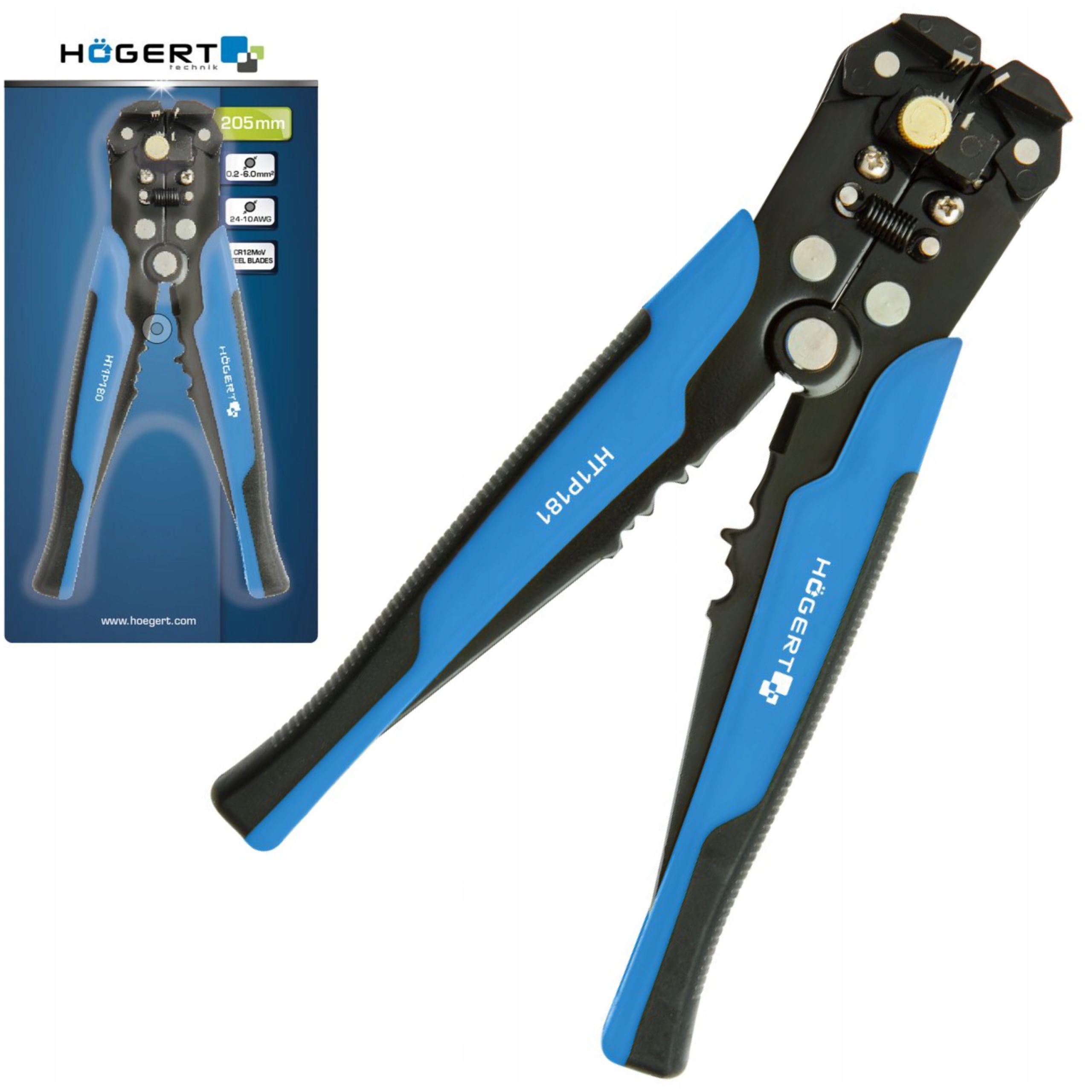

Hogert HT1P181 Automatyczny Ściągacz Izolacji 6MM