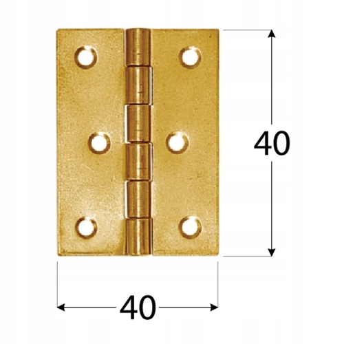 

Zawias splatany meblowy drzwiowy 40 x 40 mm