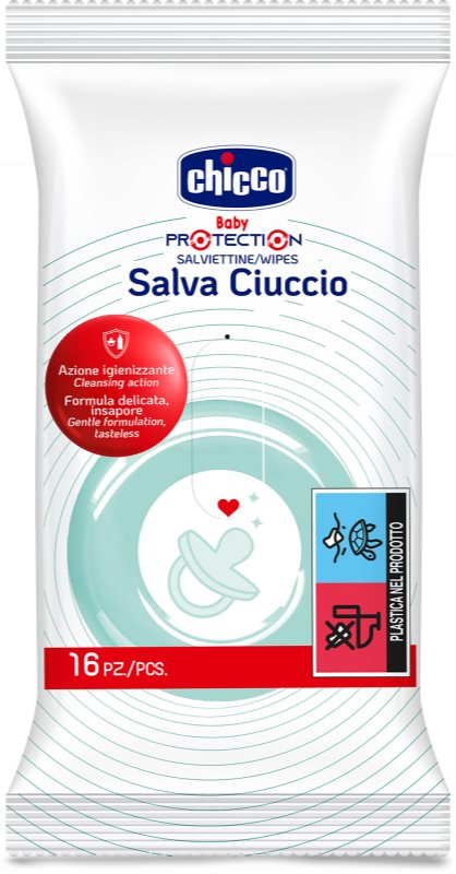Chicco Wipes chusteczki nawilżane do smoczka