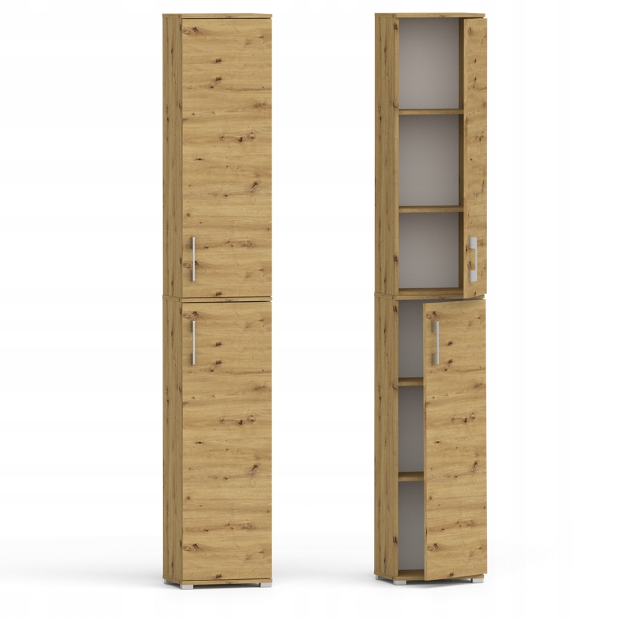 WYSOKI SŁUPEK WĄSKI REGAŁ BIUROWA SZAWKA WĄSKA 30/215/32 ARISTAN