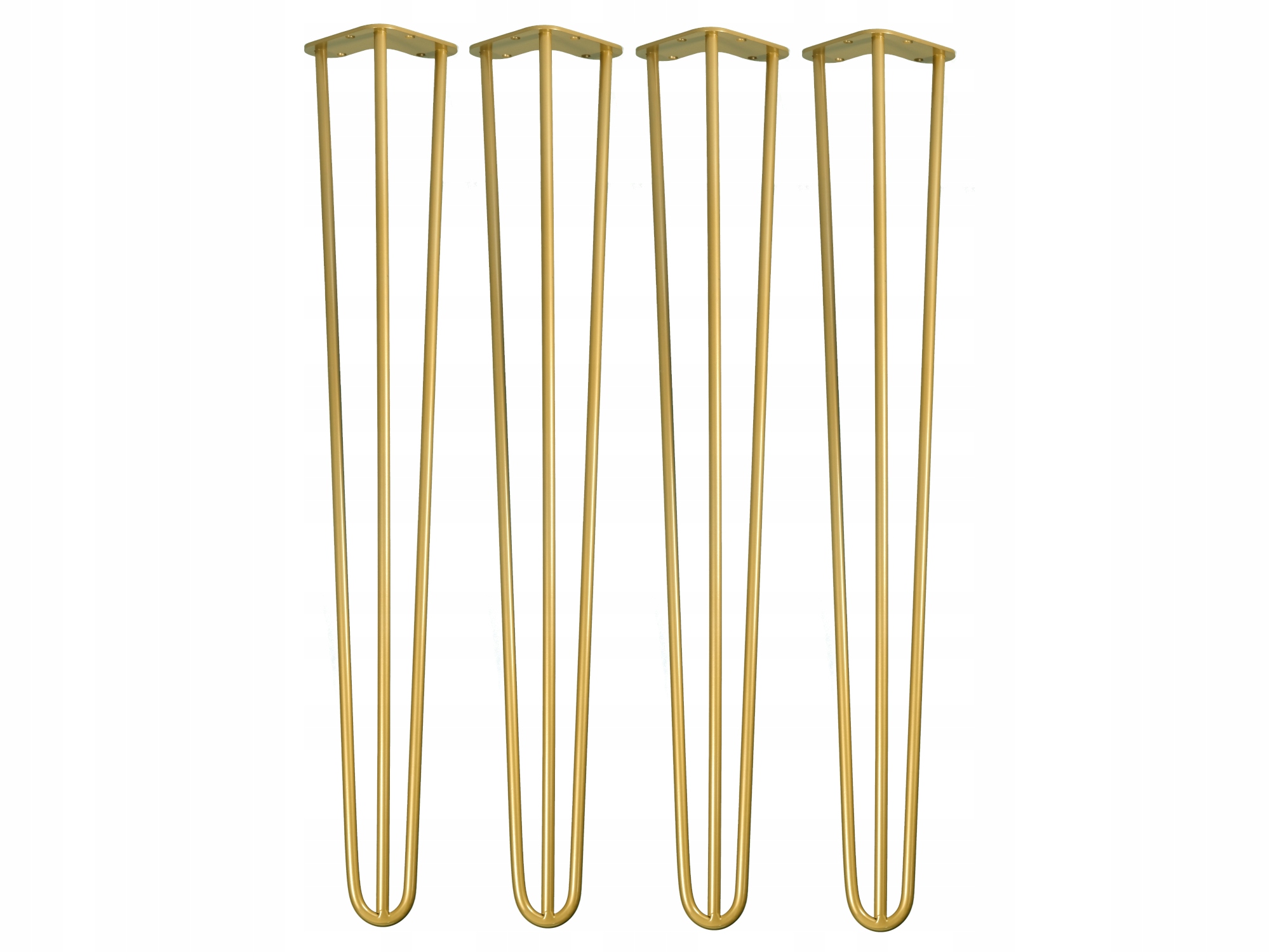 

4 X Metalowe nogi złote do stołu Hairpin 71cm