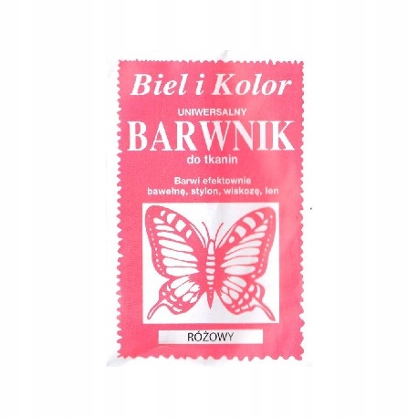 

Bk Barwnik do tkanin uniwersalny Różowy
