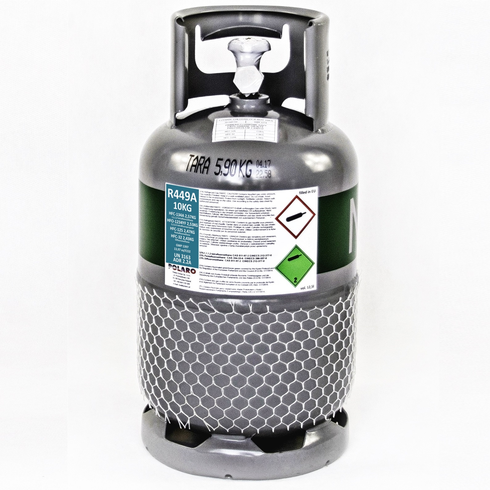 ХОЛОДОАГЕНТ R449A 10 КГ ЛЕГАЛЬНИЙ ГАЗ POLARO