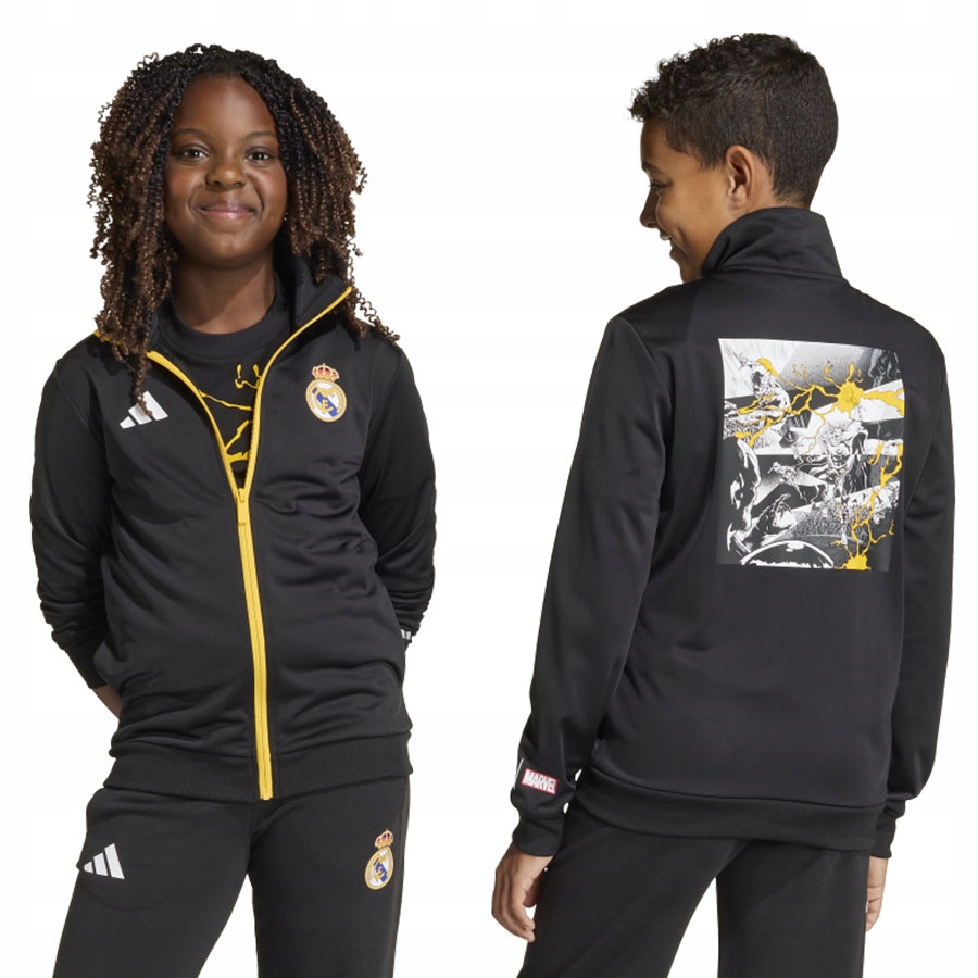 Mikina adidas Real Madrid Track Top Junior JY5853 164 cm černá