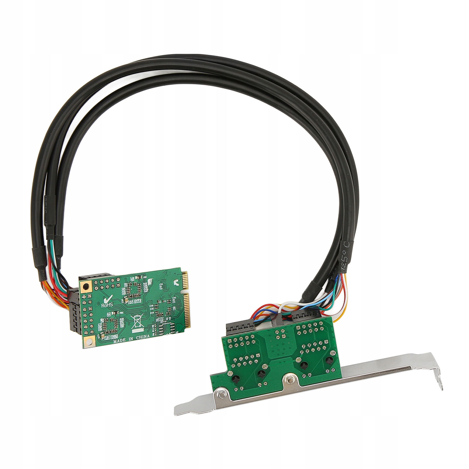 Síťová karta Mini Pci-e se dvěma porty Ethernet 10/100/1000 Mbps RJ45